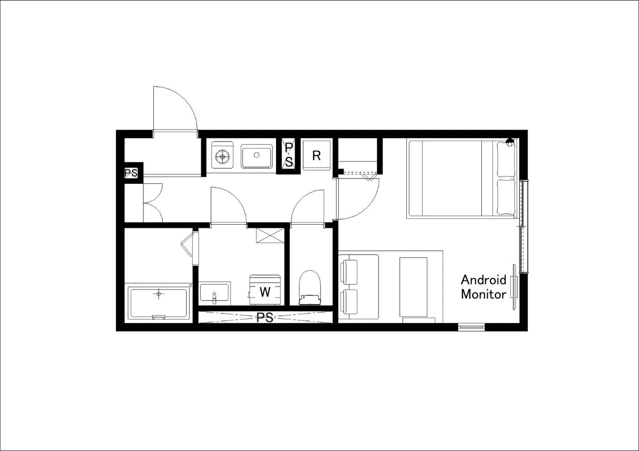 MAT SHIBUYAHONMACHI Standard 1Kの間取り図